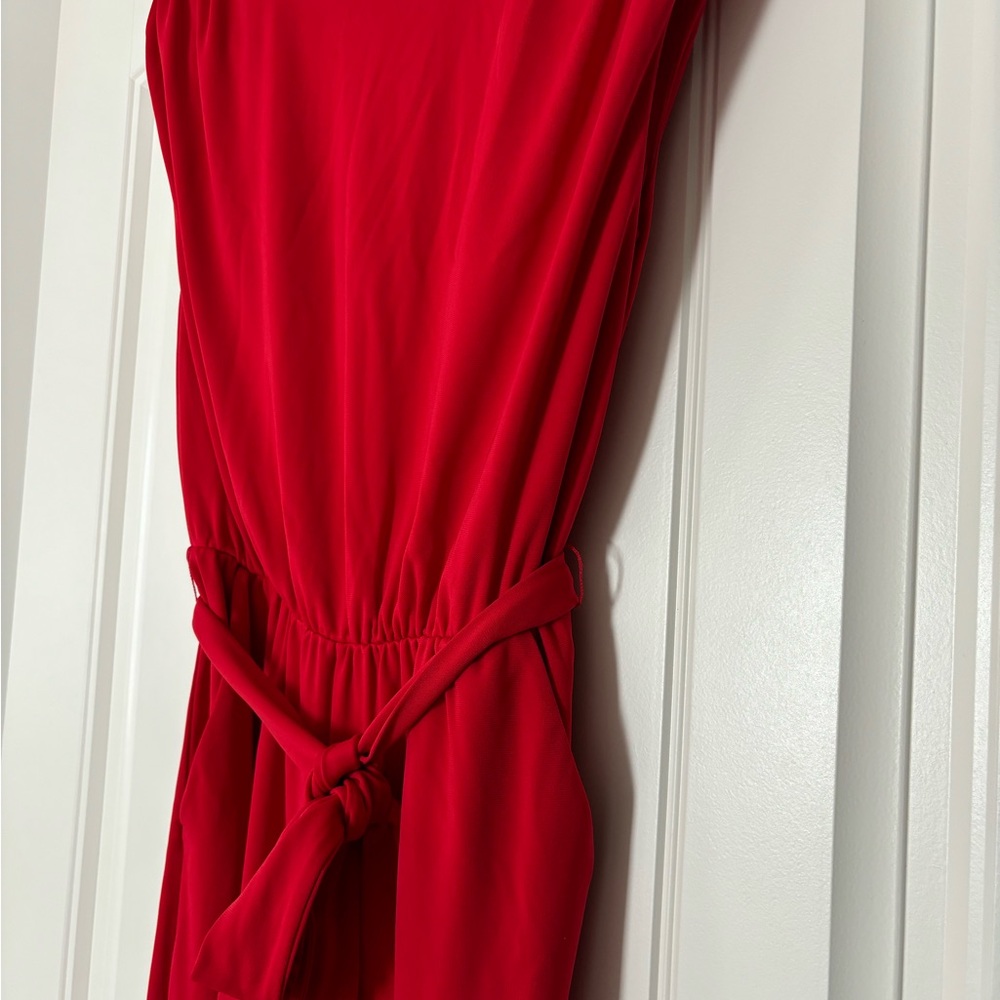 Express Red Jumpsuit - Picture 2 of 7